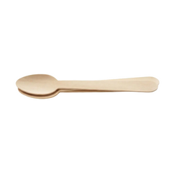 140 Mm Birchwood Regular Spoons
