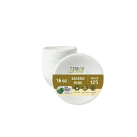16 Oz Compostable Sugarcane Bagasse Round Bowls