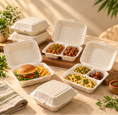 Bagasse Clamshells
