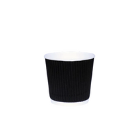4 Oz Ripple Wall Cups (black / Blue / Red)