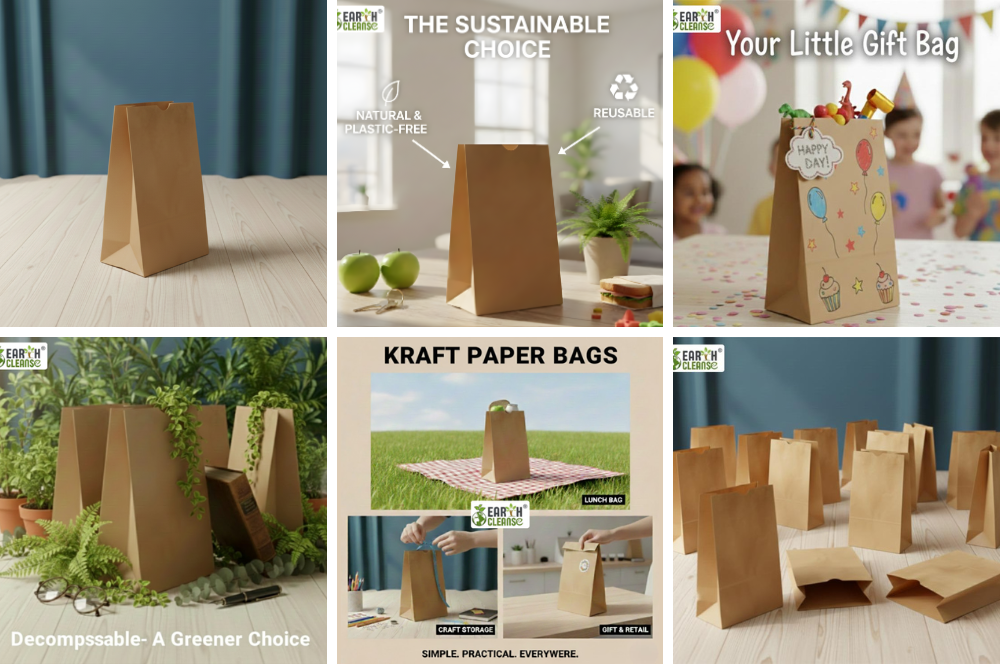 20 # Kraft Paper Bags