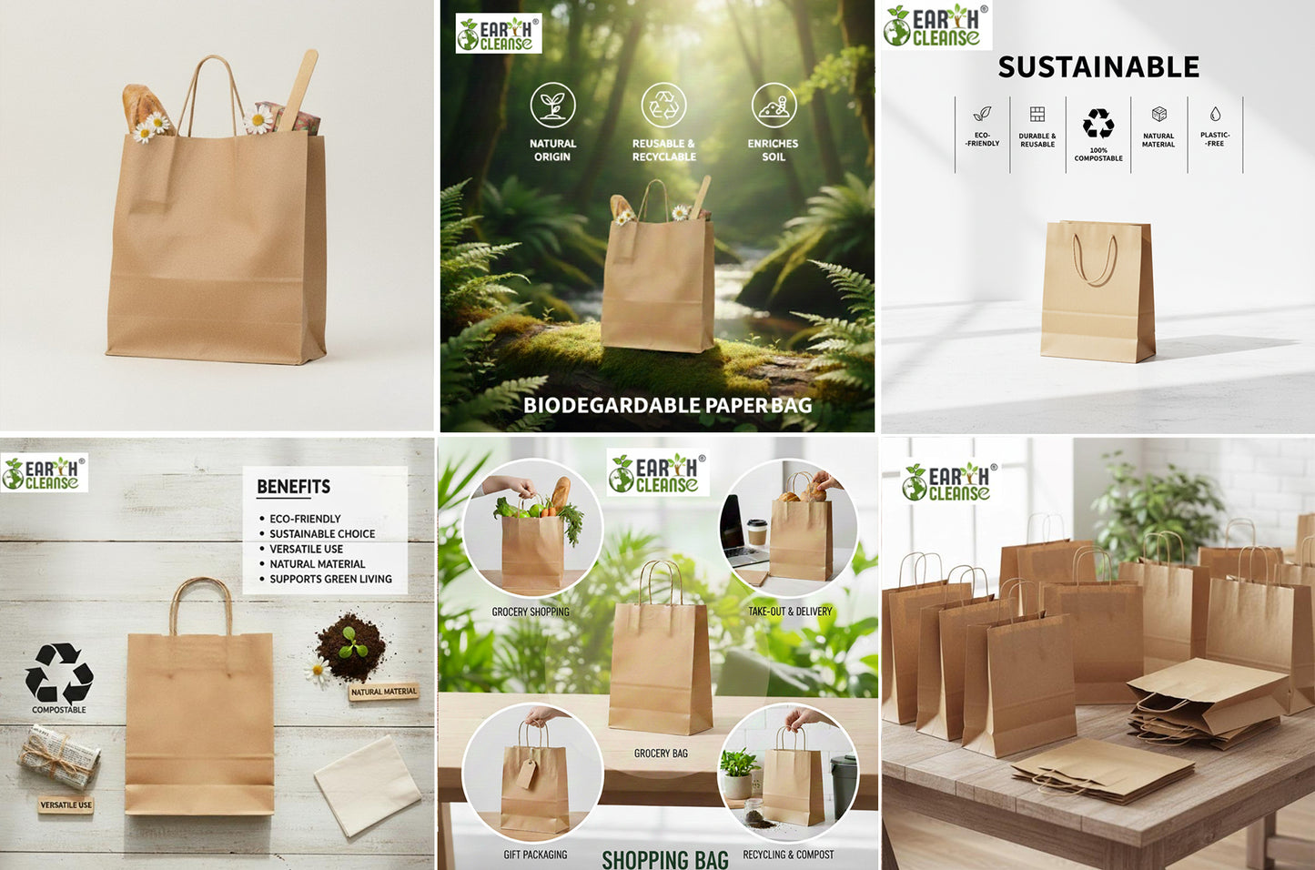 Paper Bag Size 13*7*16.5 Handle