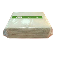 15.7 x 15.7 " 2-Ply 100 Pcs 1/8 Fold Natural Brown Dinner Napkins -30/Case