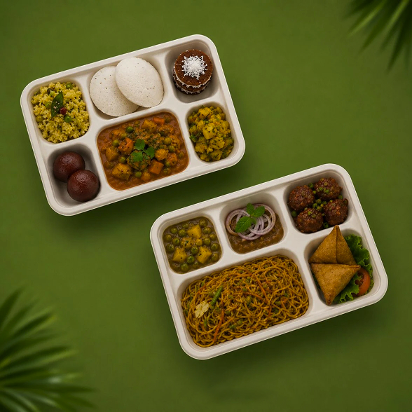 Bagasse Meal Trays