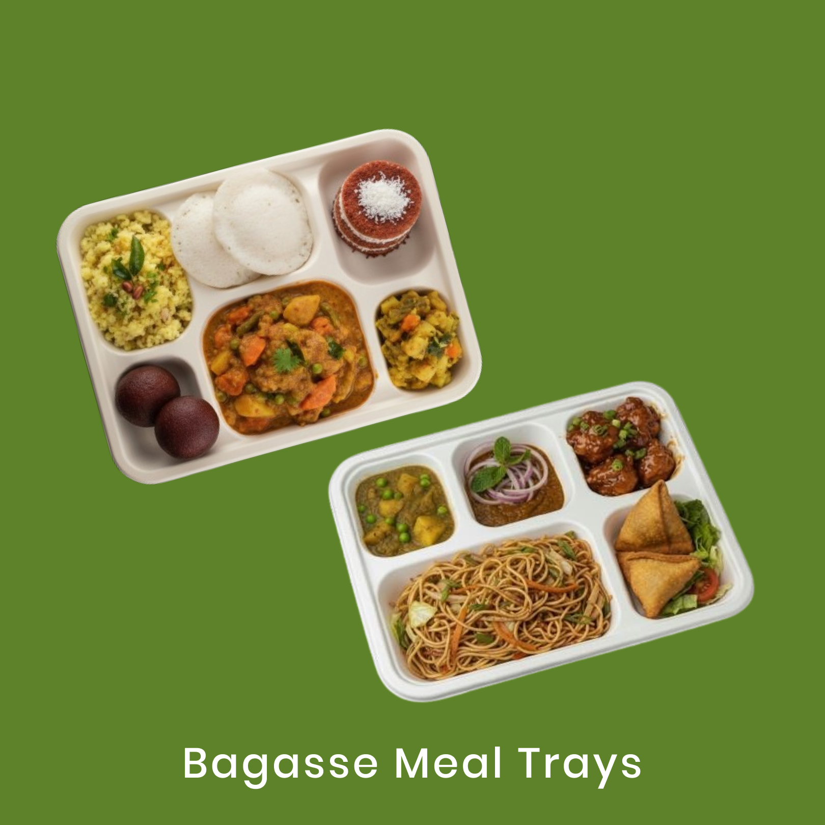 Bagasse Meal Trays