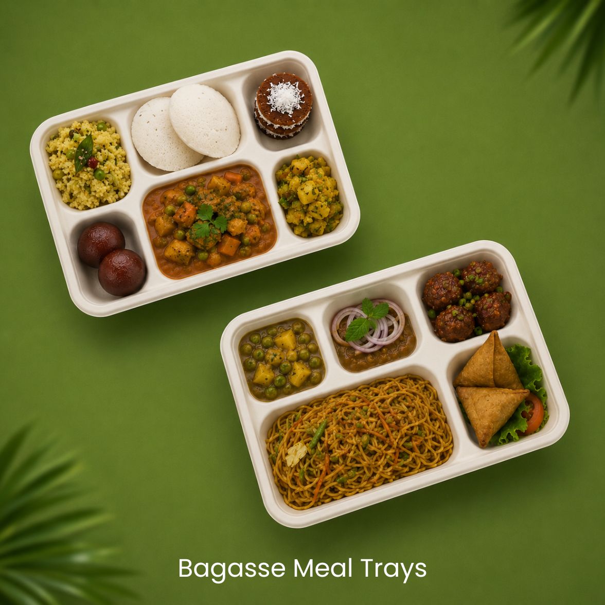 Bagasse Meal Trays