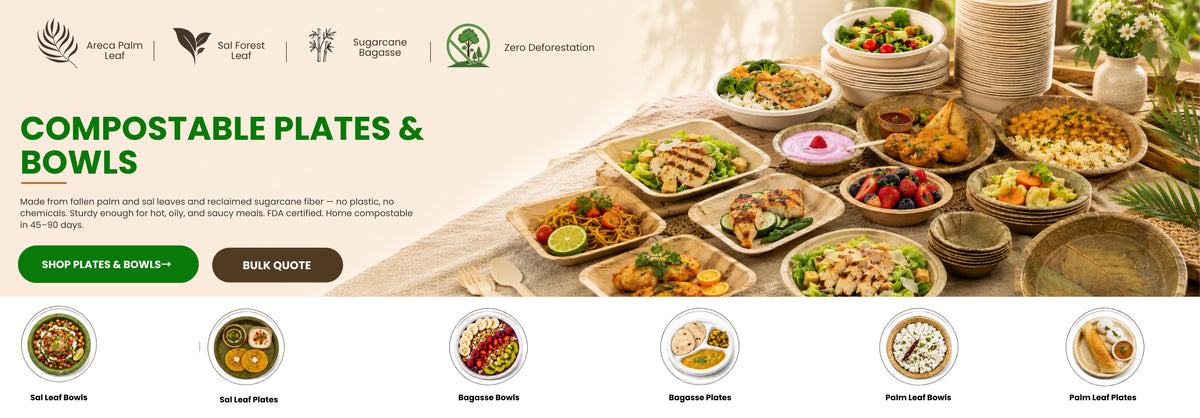COMPOSTABLE PLATES & BOWLS