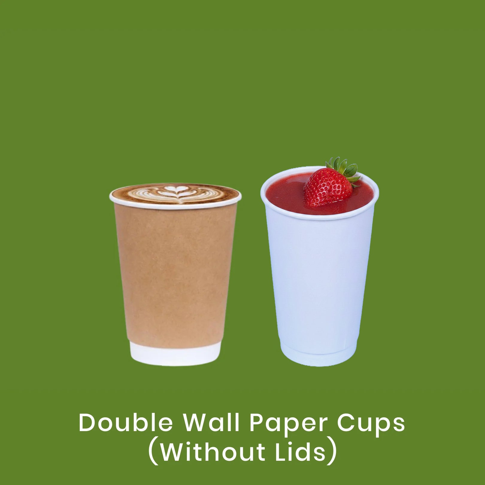 Double Wall Paper Cups ( Without Lids )
