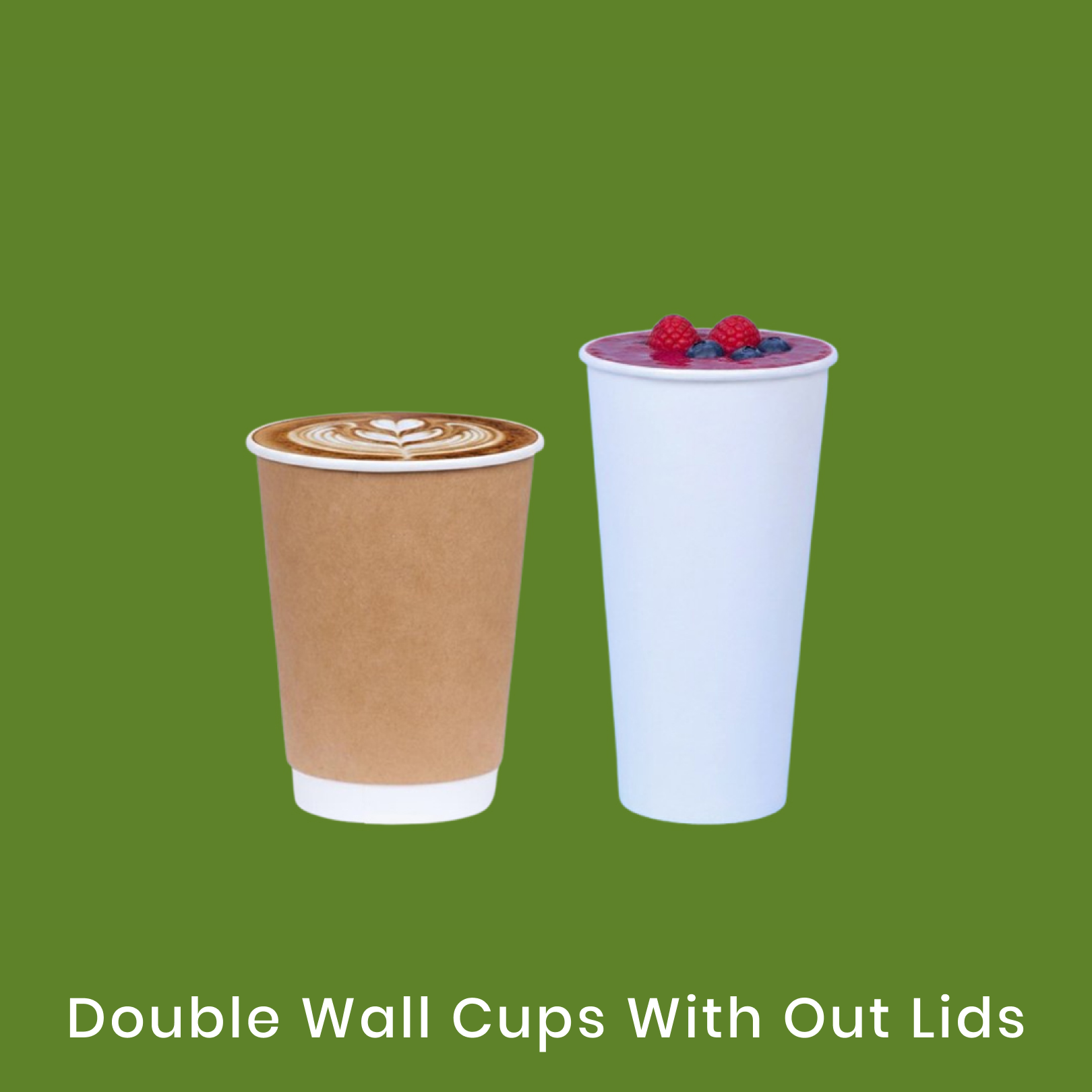 Double Wall Cups With out Lids
