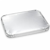Flat Foil lids for full size Aluminum Pans (21.4*13.5*0.7 Inch) 58 Gms