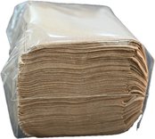 Premium 13 x 11.8" 1-Ply 400 Pcs Natural brown Off-Fold Dispenser Napkins -15/Case