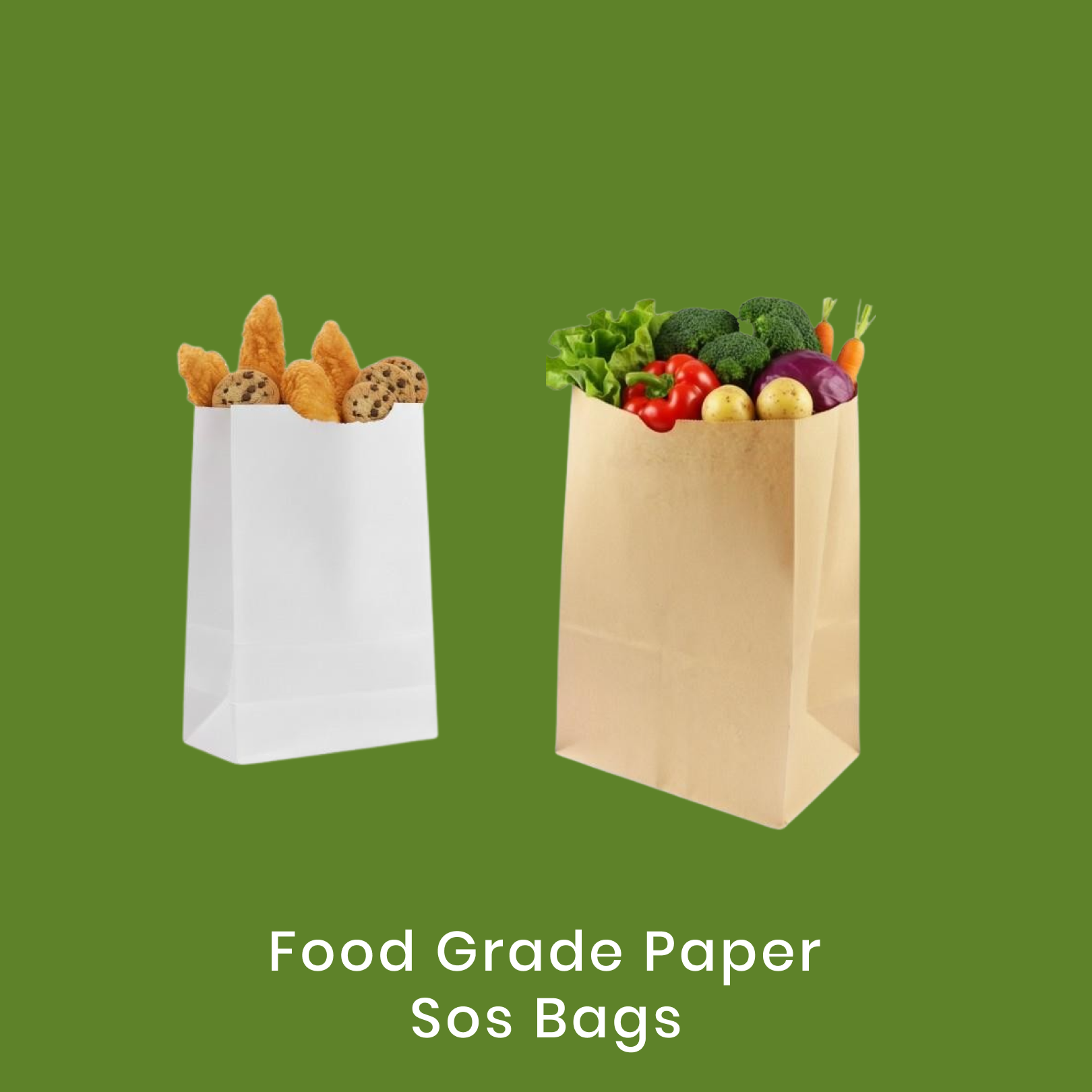 Food grade paper sos bags