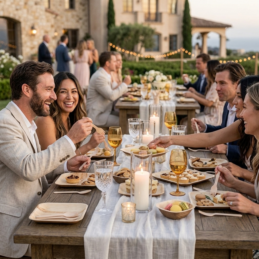 Guests dining
