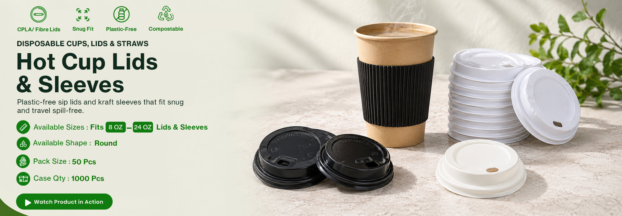 Cup Lids & Sleeves
