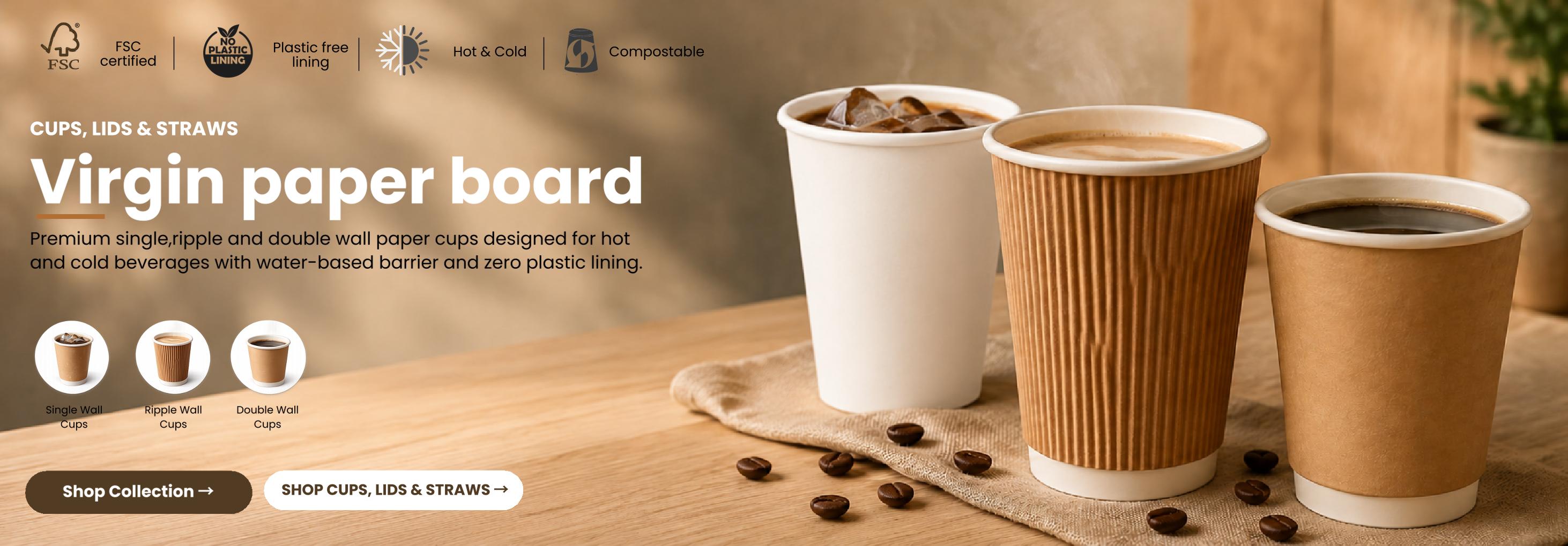 Cups, Lids & Straws