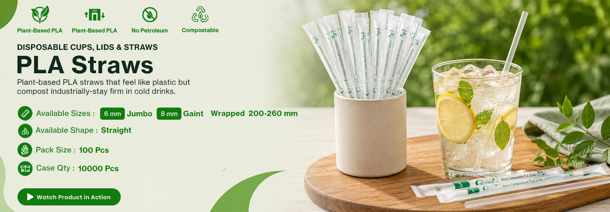 PLA Straws