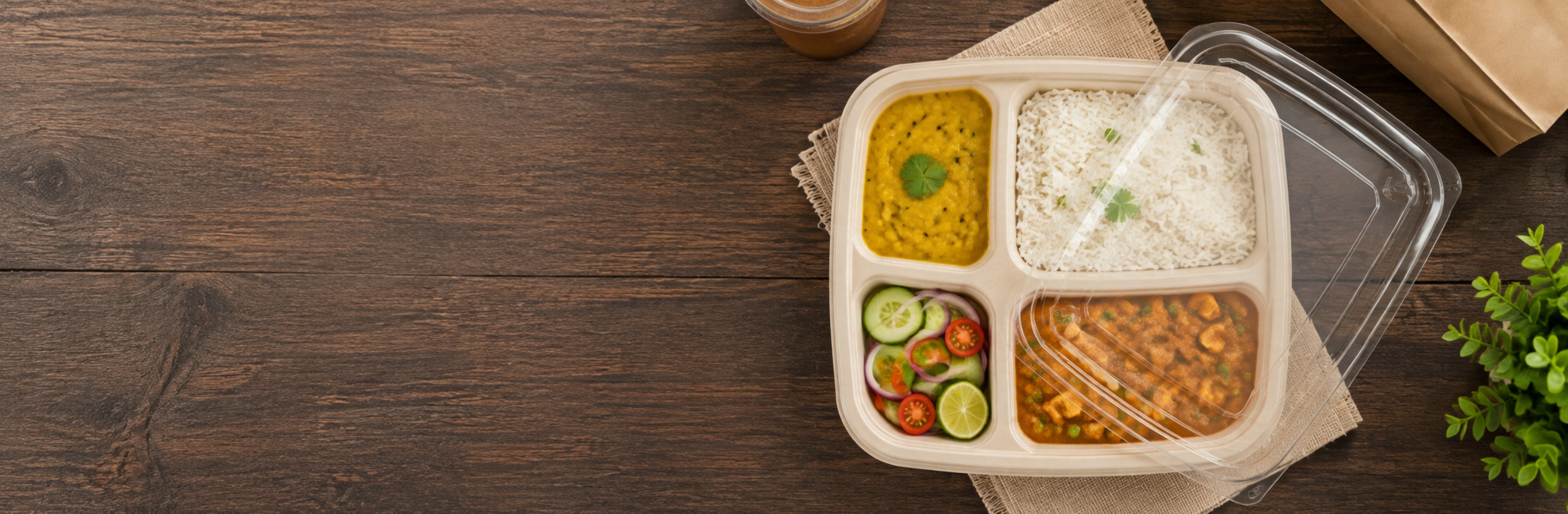 PLA Compartment Meal Trays