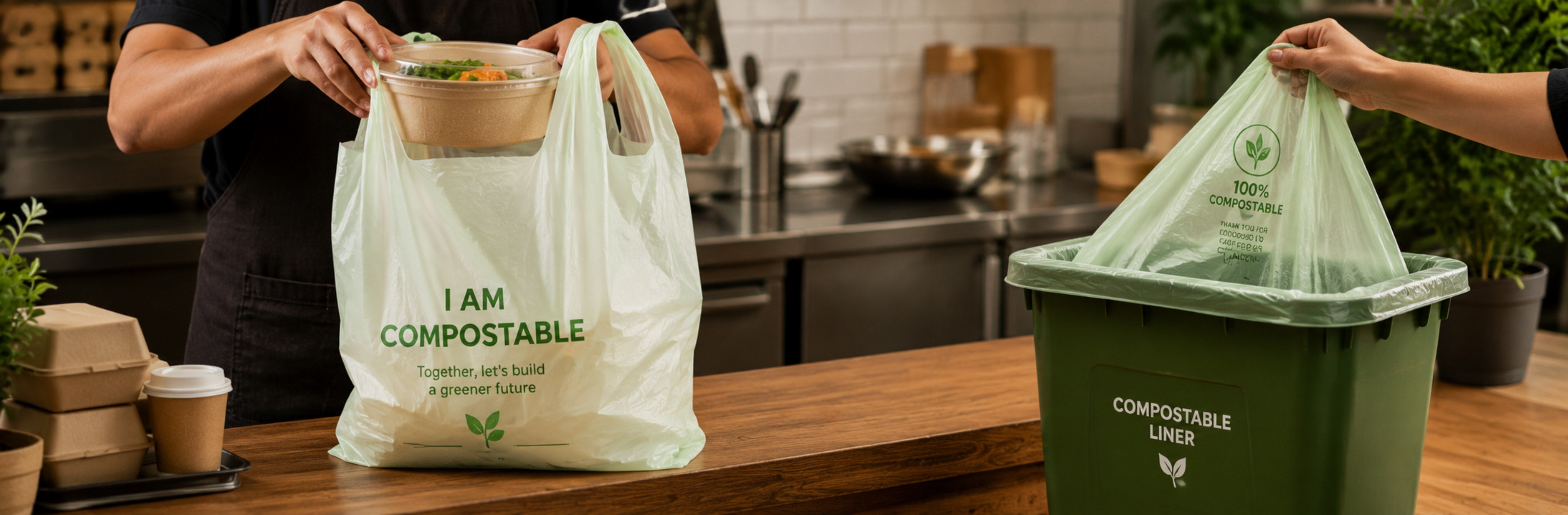 PLA Compostable Bags & Liners