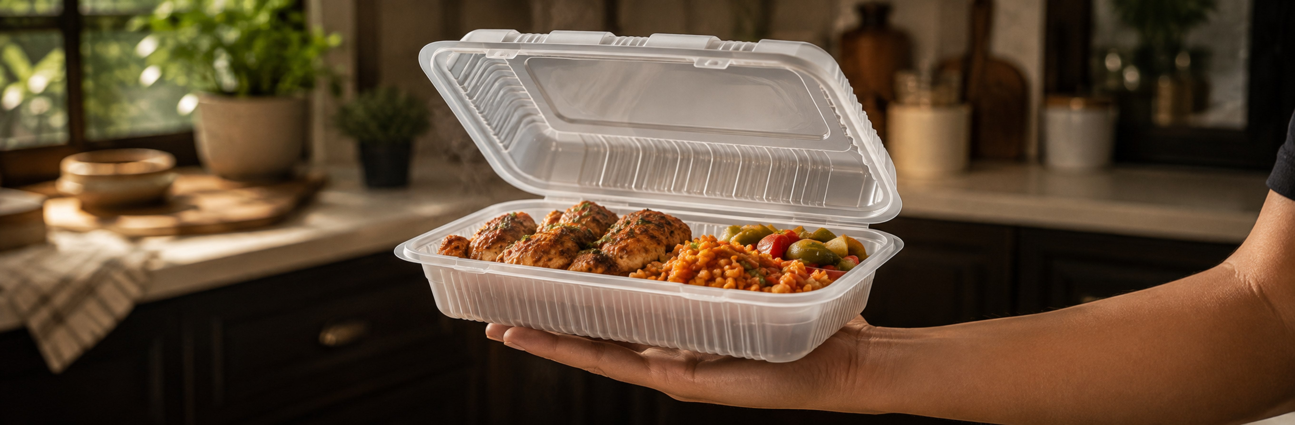 PP Hinged Clamshell Containers (MFPP)