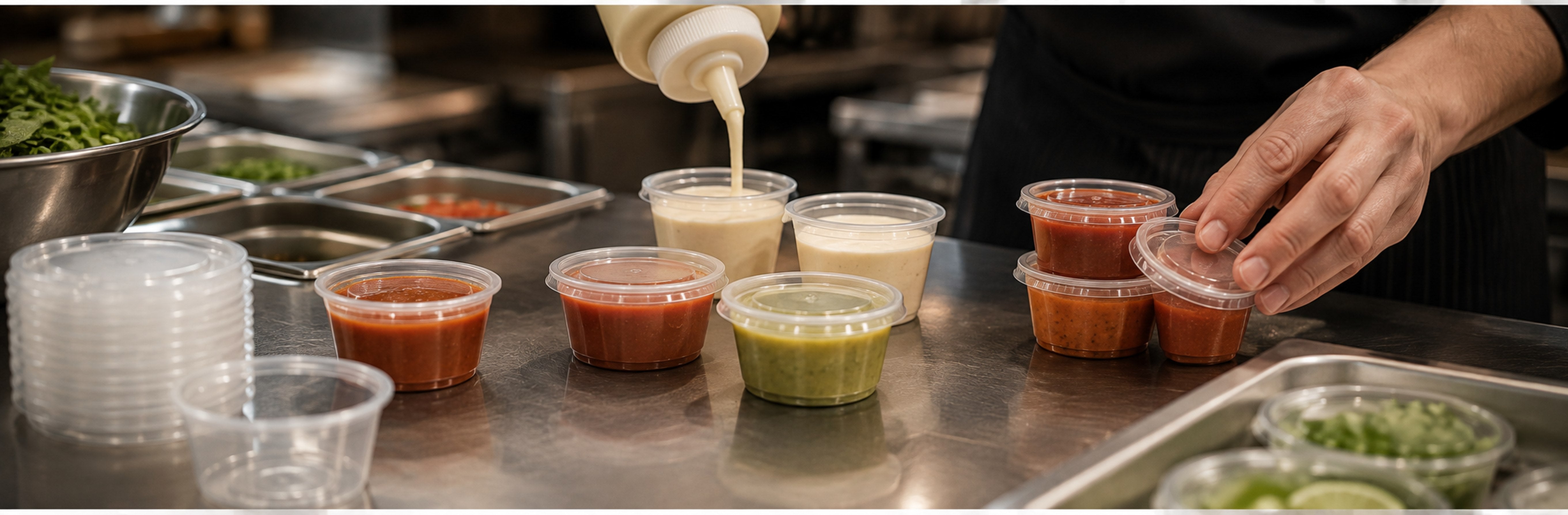 Recyclable Portion/Soufflé Cups With Lids