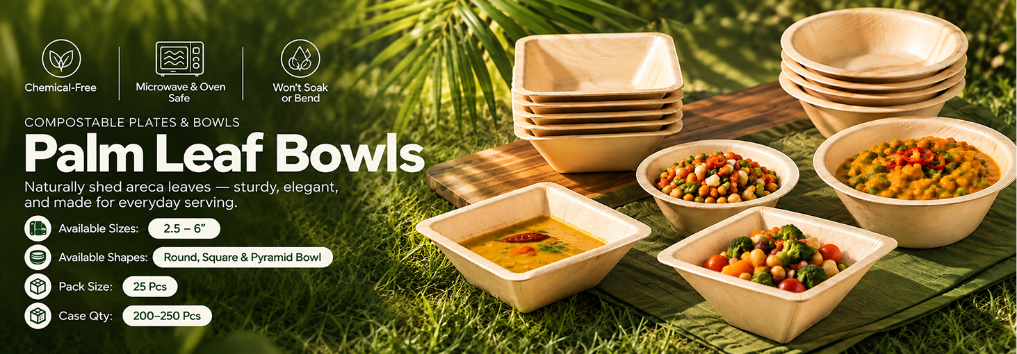 Compostable Plates & Bowls