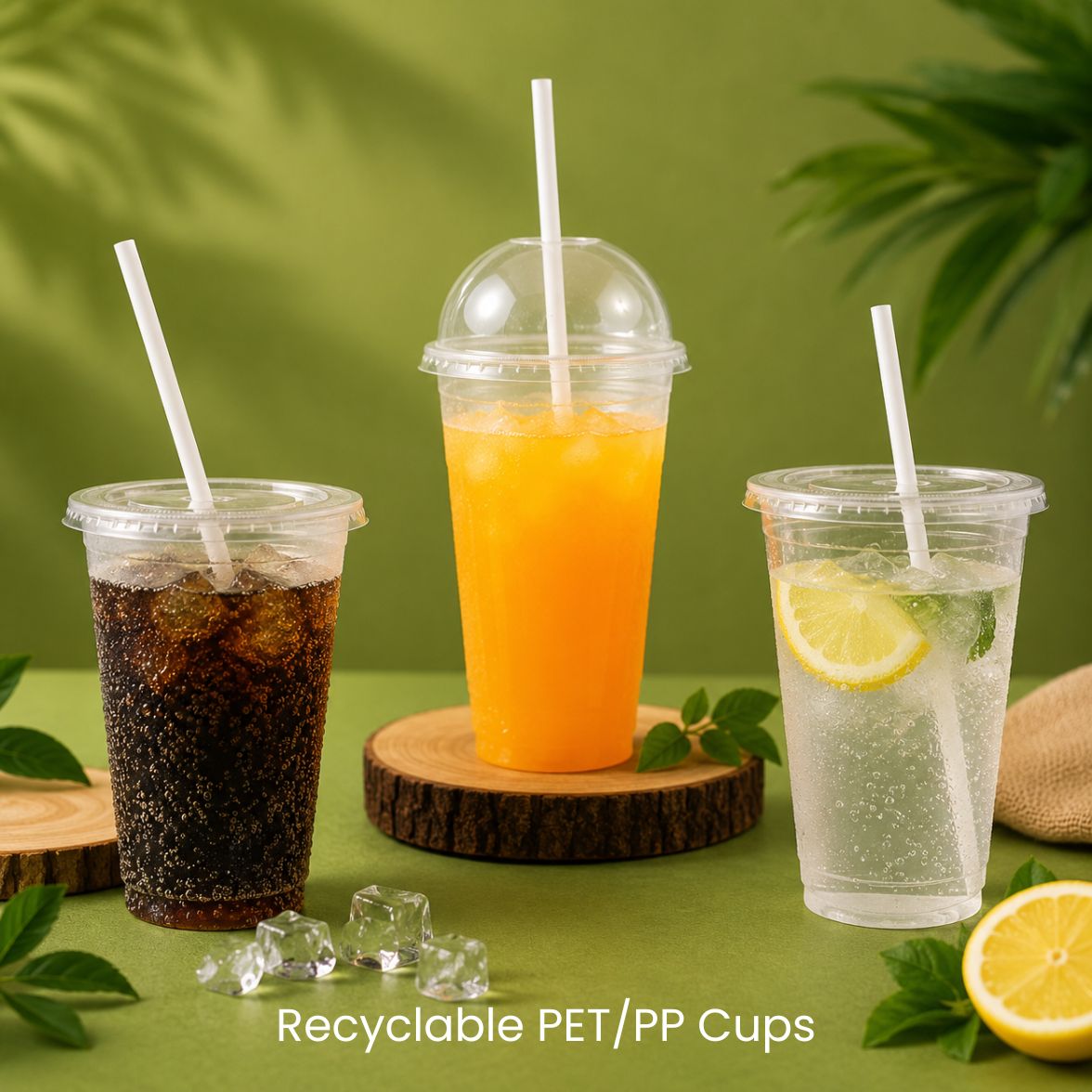 Recyclable PET/PP Cups (without lids)