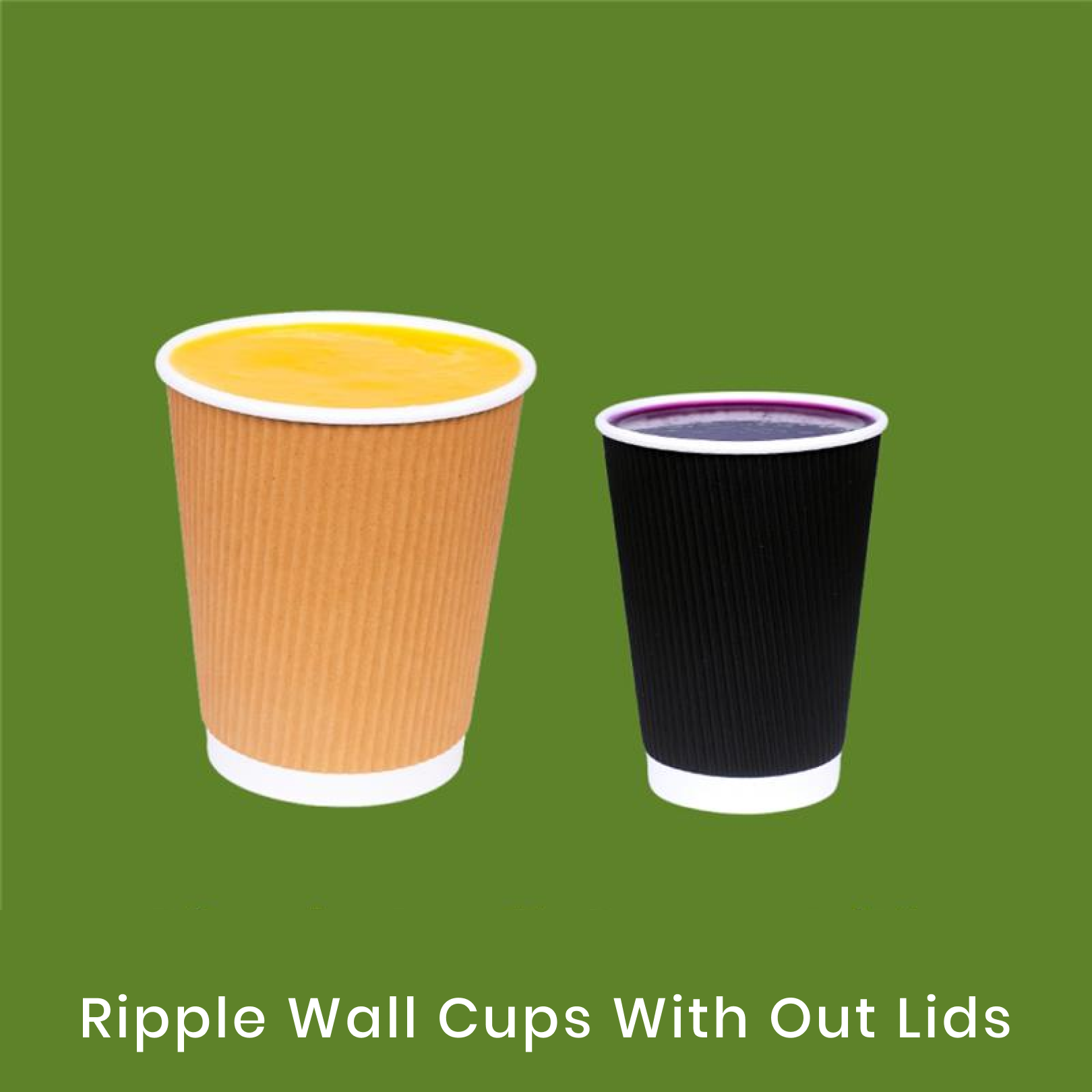 Ripple Wall Cups With out Lids