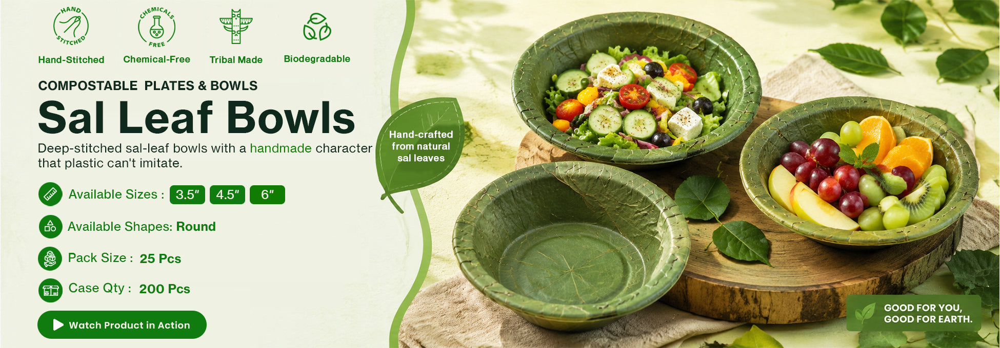 Sal Leaf Bowls