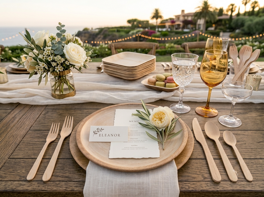 The laid table