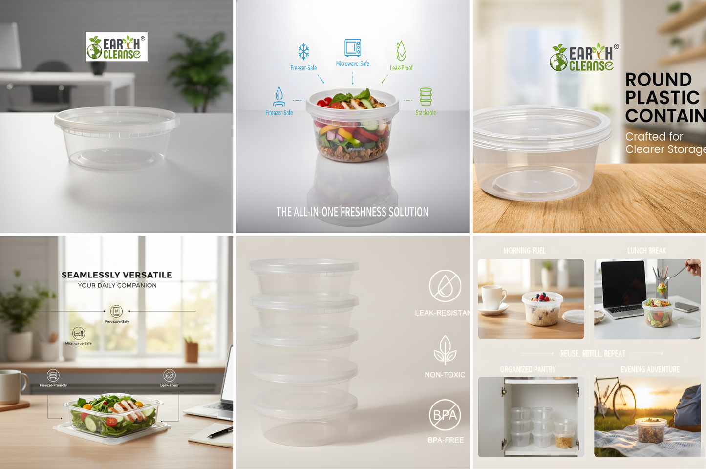 12 Oz Recyclable Deli Containers With Lids (hd)