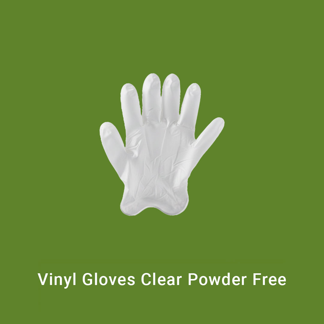 Vinyl Gloves Clear Powder Free