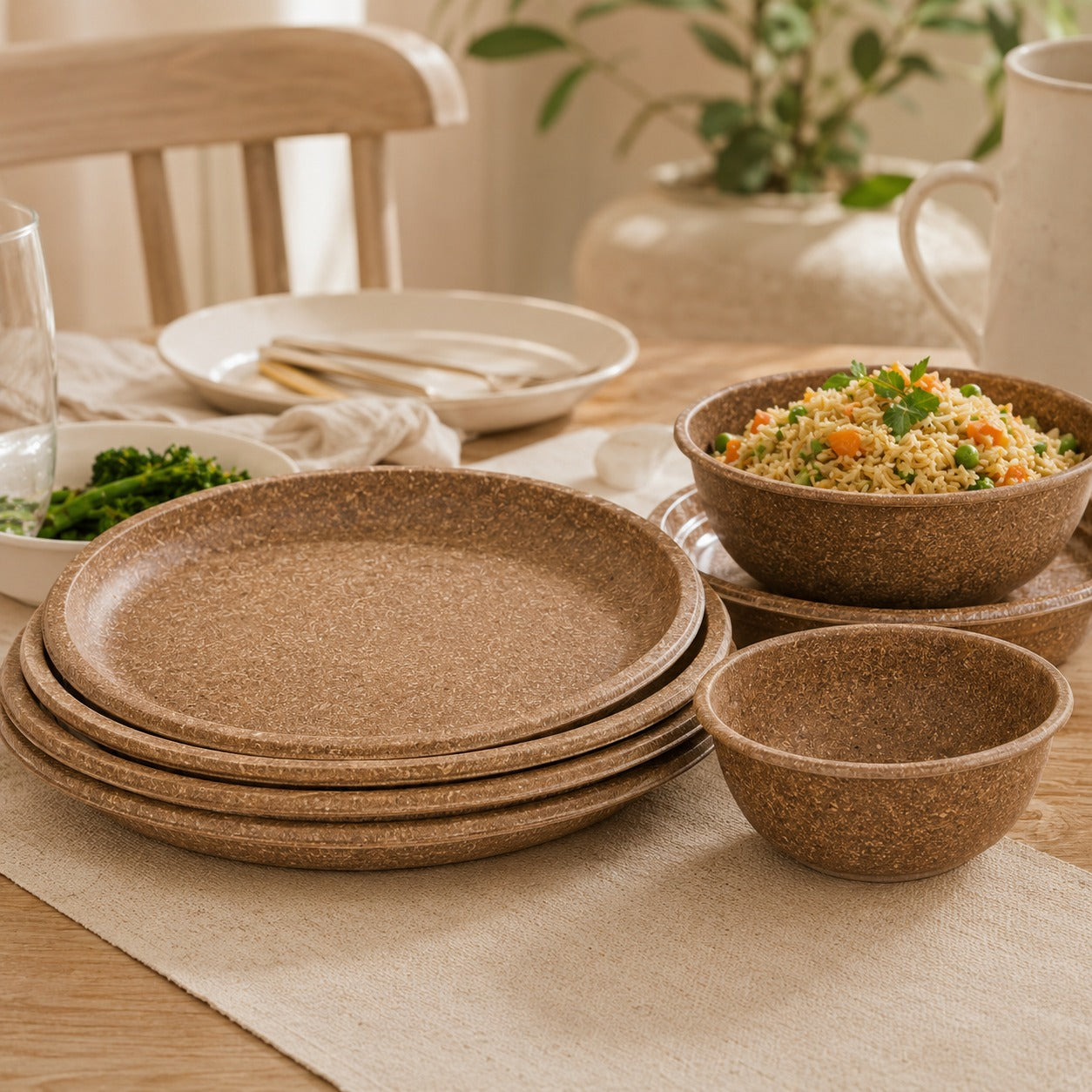 Rice Husk Plates & Bowls
