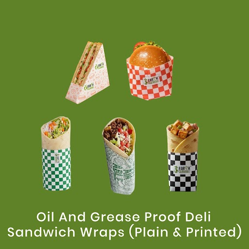 Oil And Grease Proof Deli Sandwich Wraps ( Plain & Printed )