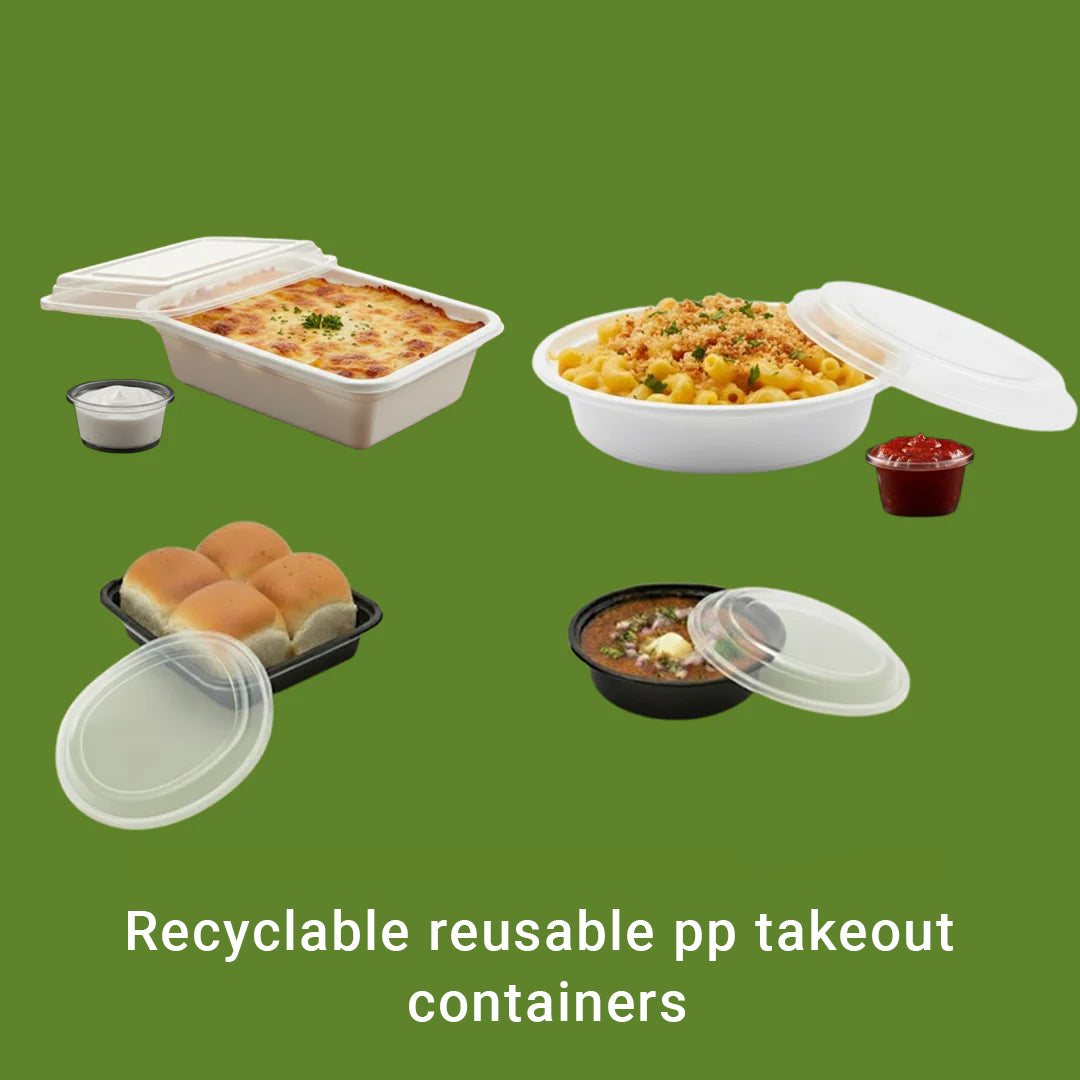 Recyclable reusable pp takeout containers
