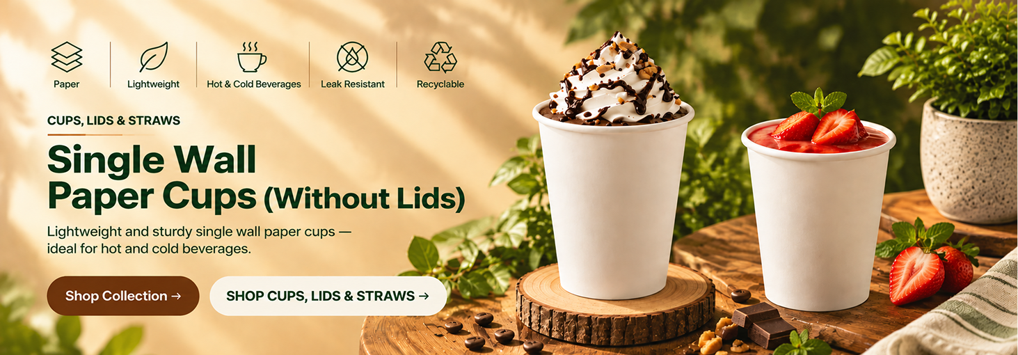 Cups, Lids & Straws