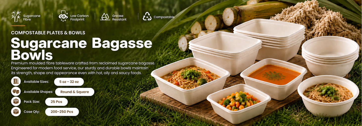 Compostable Plates & Bowls